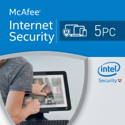 McAfee Internet Security 2017 5 PC licencja na rk